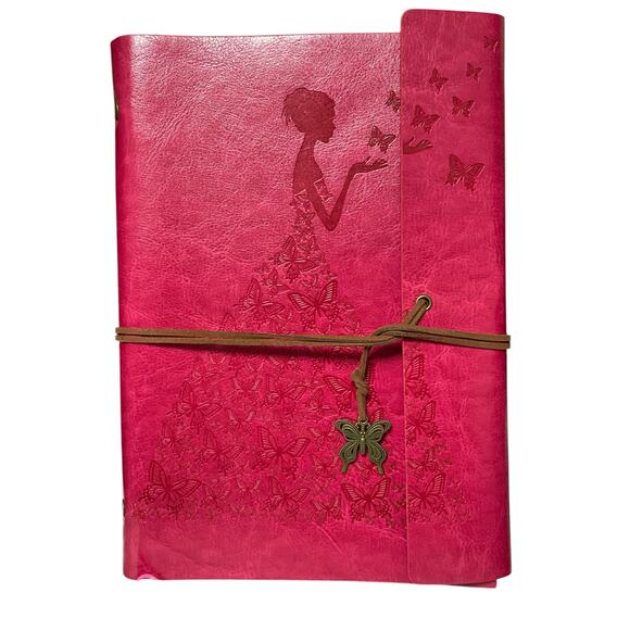 Butterfly Leather-like Refillable Journal Notebook - Picture 1 of 5
